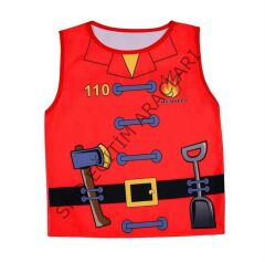 İTFAİYECİ KOSTÜMÜ BASKILI