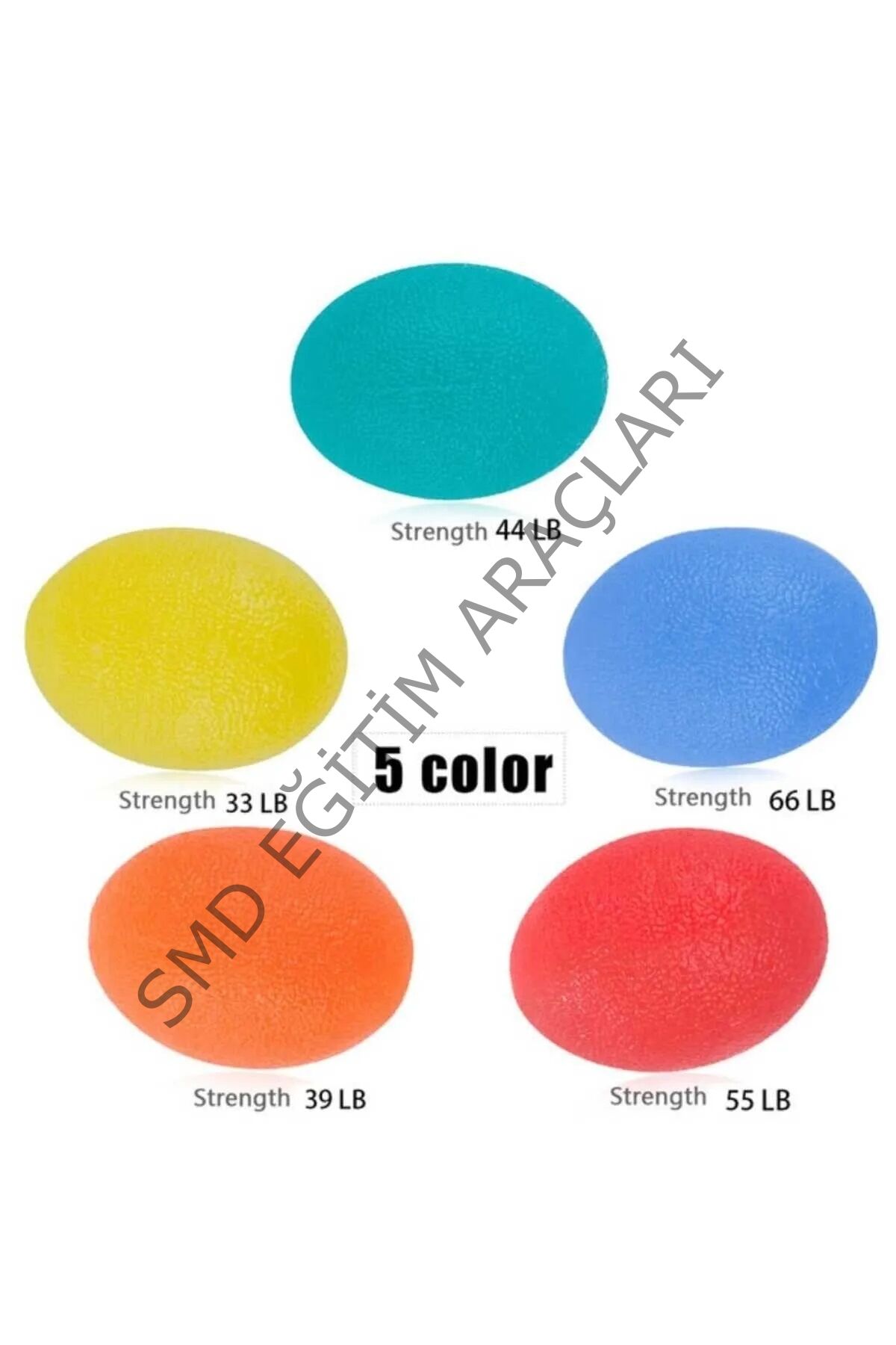 El Egzersiz Top seti 5 li Stres Topu Fizik Tedavi  Topu