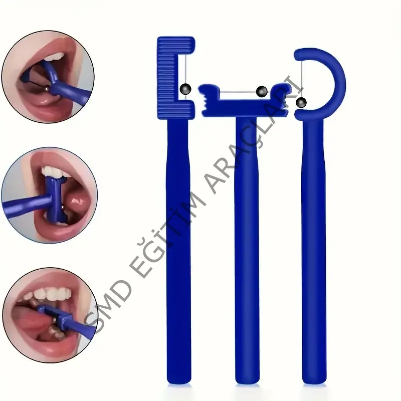 3-PARÇA Dil Ucu Eğitim Seti, Dil Pozisyonu Eğitim Seti, Dil Rehabilitasyon Eğitim Seti