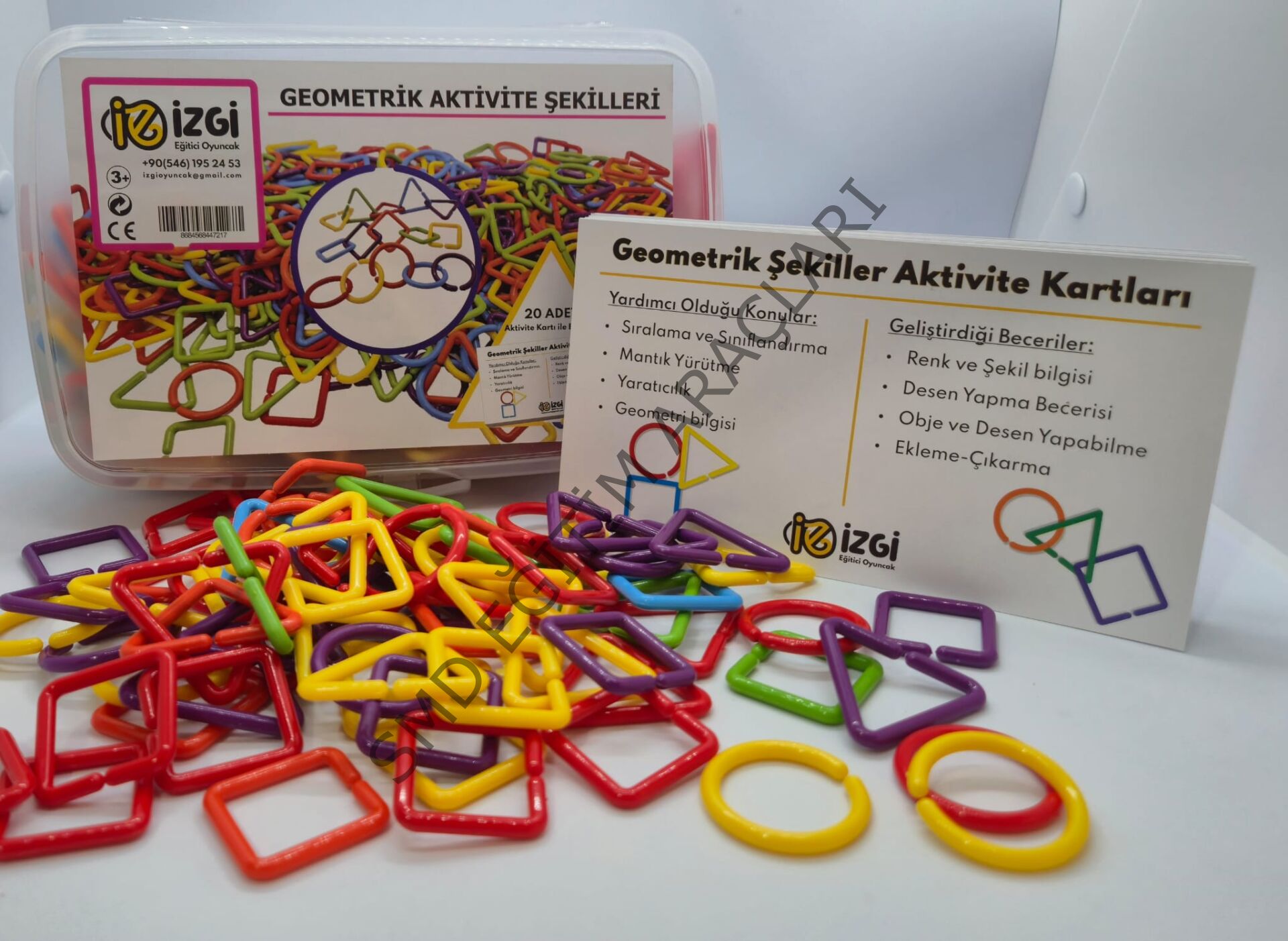 Geometrik Aktivite Şekilleri ve Kartları