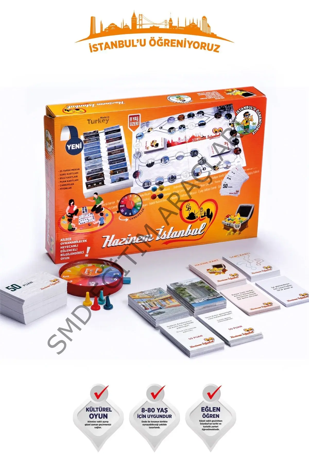 Hazinem İstanbul Kültürel Aile Oyunu  Istanbul Tarihi Öğretici Oyun