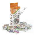 DIYTOY Manyetik Puzzle Alfabe- Sayılar- Taşıtlar- Hayvanlar-Meyveler Sebzeler - 5 li Set