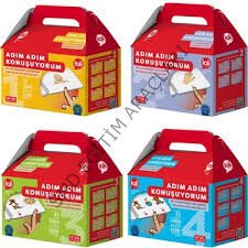 Lali Yayınları Adım Adım Konuşuyorum Terapi Seti Full Set ADIM ADIM 1-2-3-4