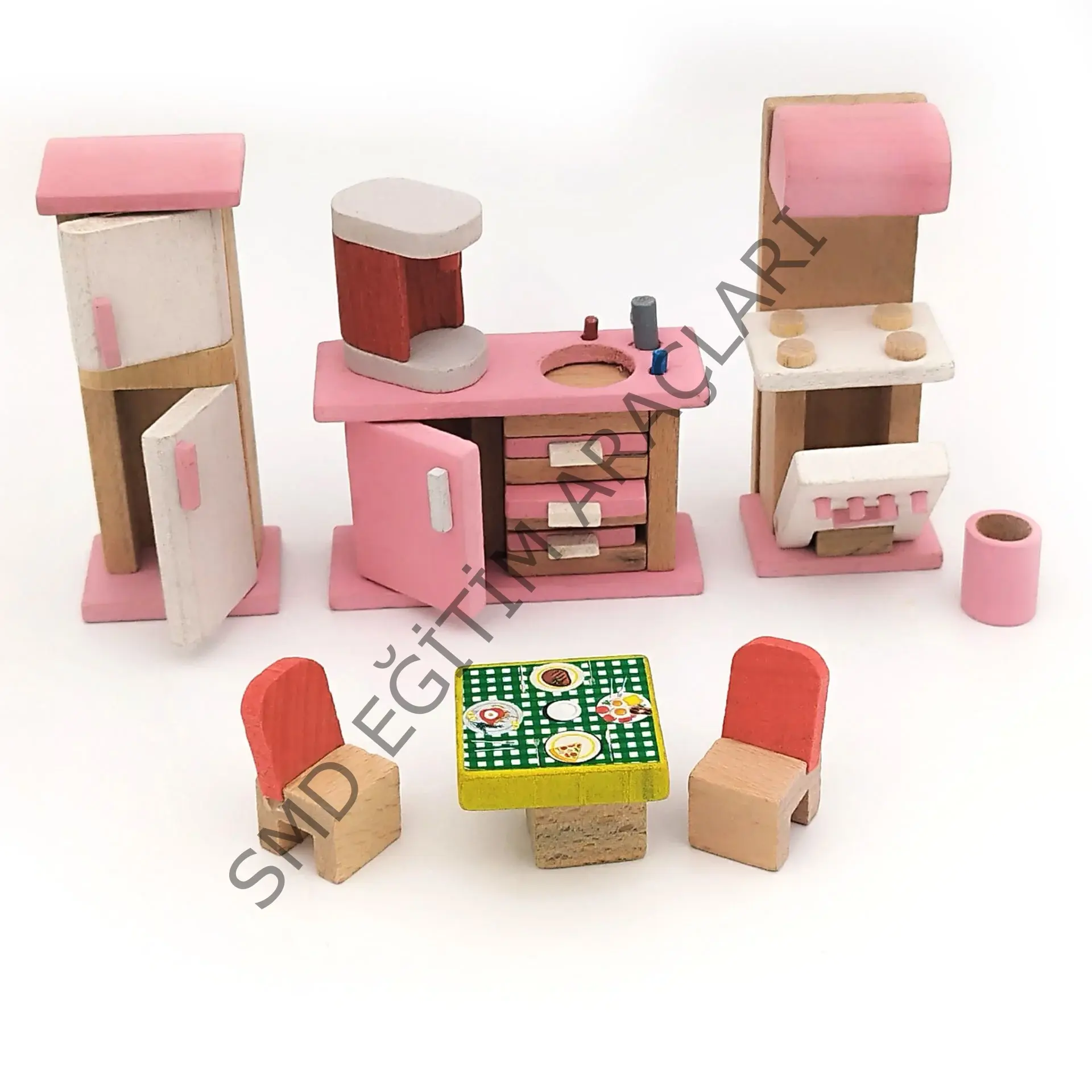 Ahşap Mutfak Seti 6 Parça