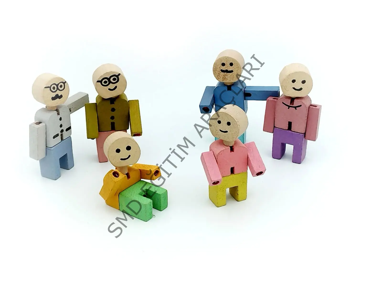 Ahşap Aile Seti 6 Parça