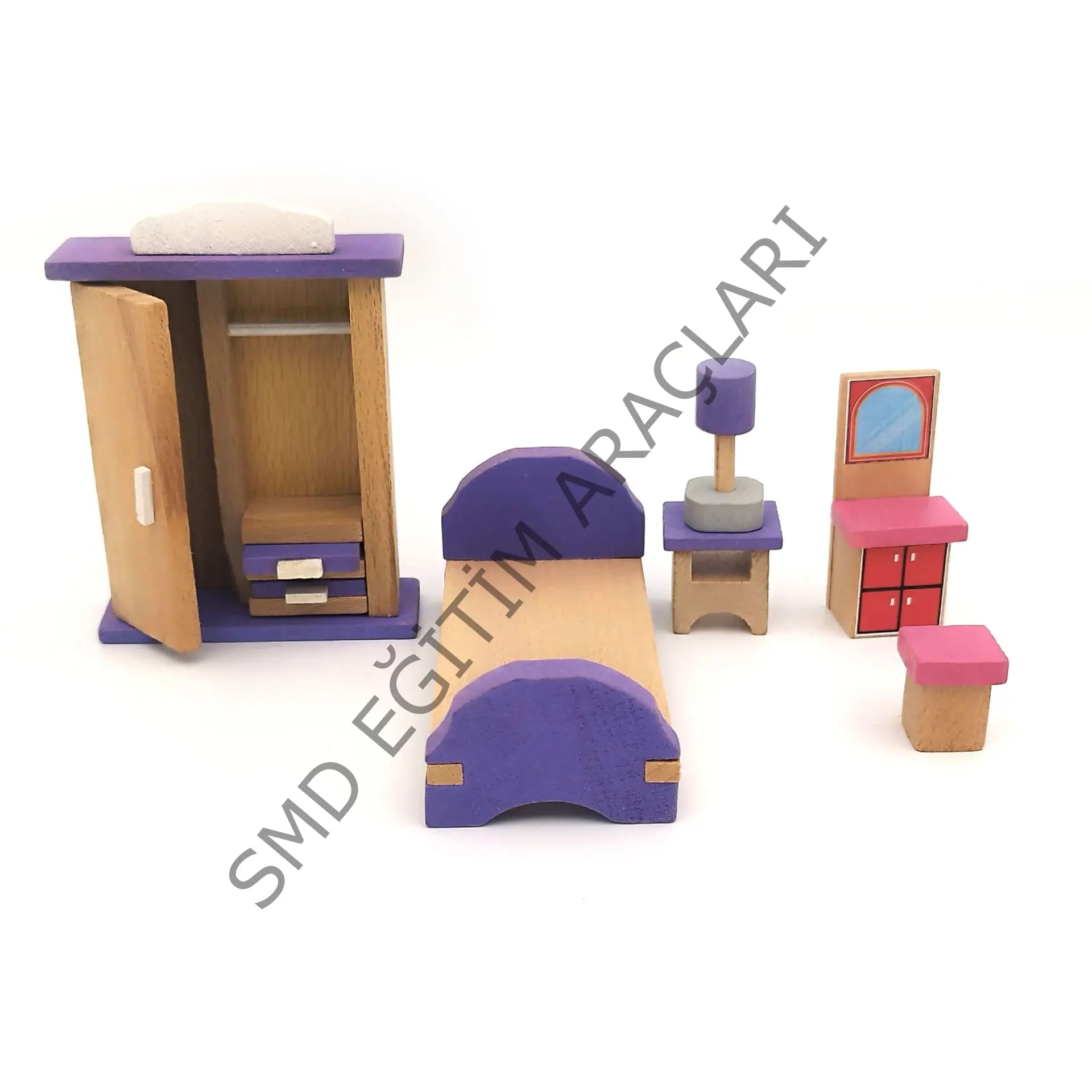 Ahşap Yatak Odası 5 Parça