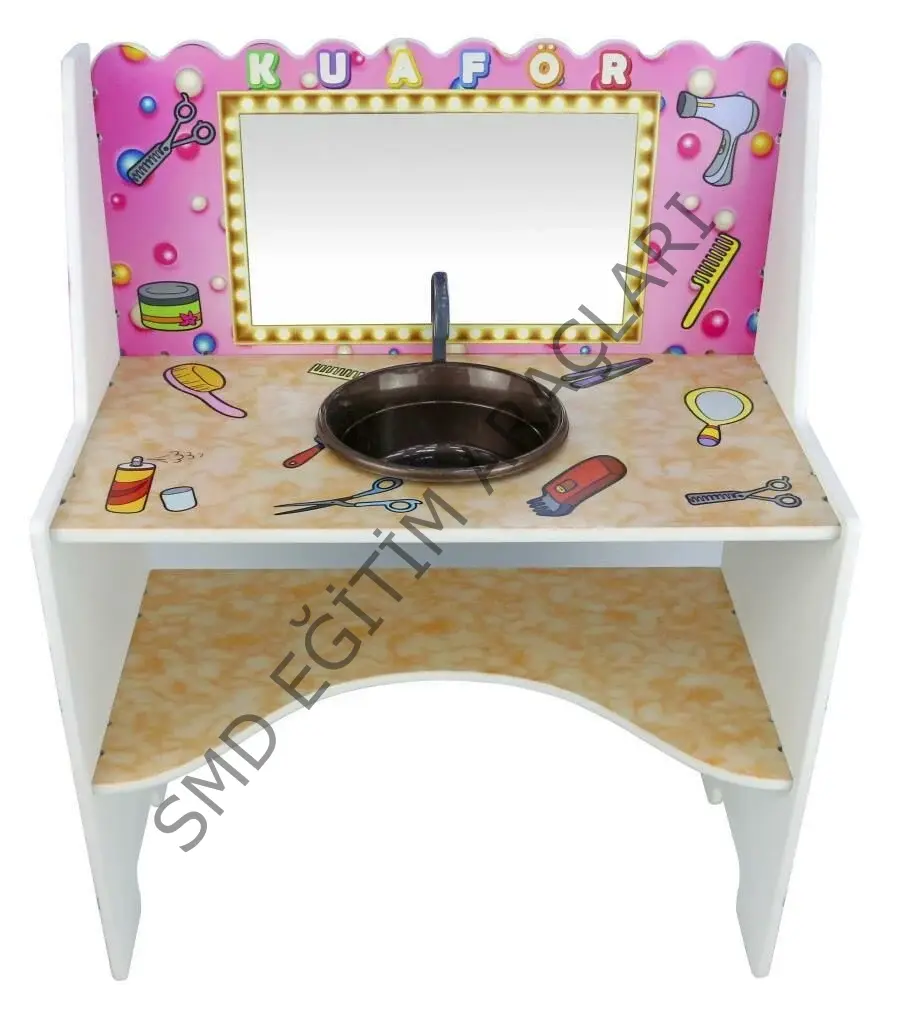 Ahşap Mini Kuaför Köşesi