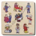 Meslekler Puzzle 30*30 cm Kulplu
