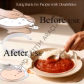 Engelliler İçin Yemek Tabağı Koruyucu | Hareket Kısıtlılığı, İnme ve Nörolojik Durumlar İçin Plastik Yemek Bariyeri