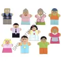 Kumaş Aile El Kuklası Seti 10 Lu