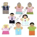 Kumaş Aile El Kuklası Seti 10 Lu
