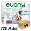 Evony Bel Bantlı Yetişkin Hasta Bezi Xlarge 30'lu 4 Paket 120 Adet